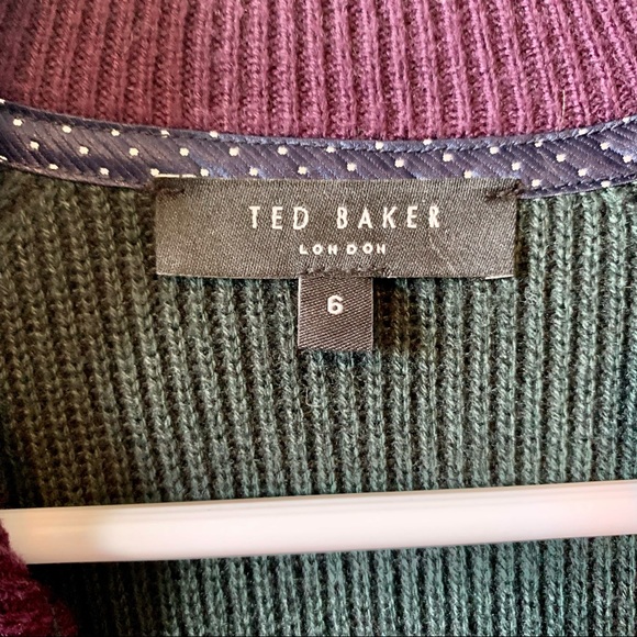 TED BAKER London Textured 1/4 Zip High Neck Hardmun Sweater—SZ. 2XL - Picture 10 of 16